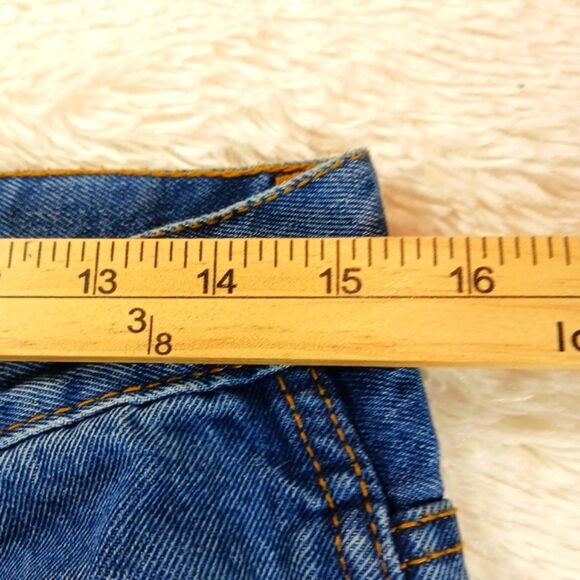 Blue Mountain Relax Fit Mid-Rise Denim Utility/Carpenter Jeans. Blue Men's 30x30 - Picture 7 of 10